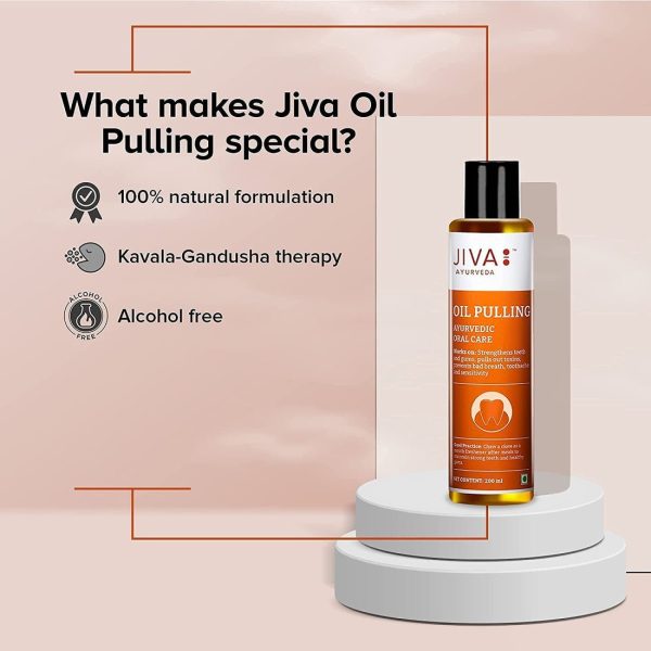 Jiva Oil Pulling | Ayurvedic Oral Care | Oral Care for Teeth and Gums - 200 ml, Pack of 1 - Image 3