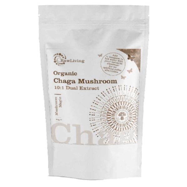 Organic Chaga Mushroom 10:1 Dual Extract - pouch