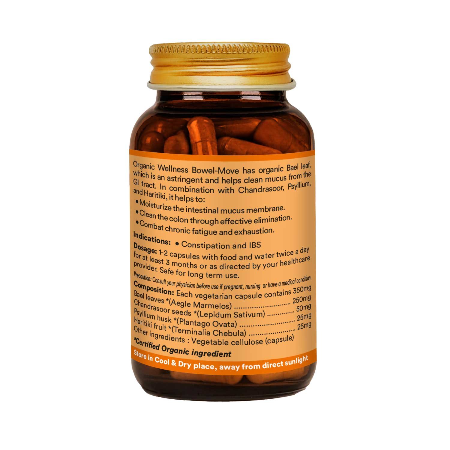 Bowel-Move 90 Capsules - Image 2